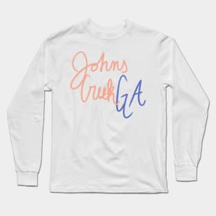 Johns Creek Cursive Long Sleeve T-Shirt